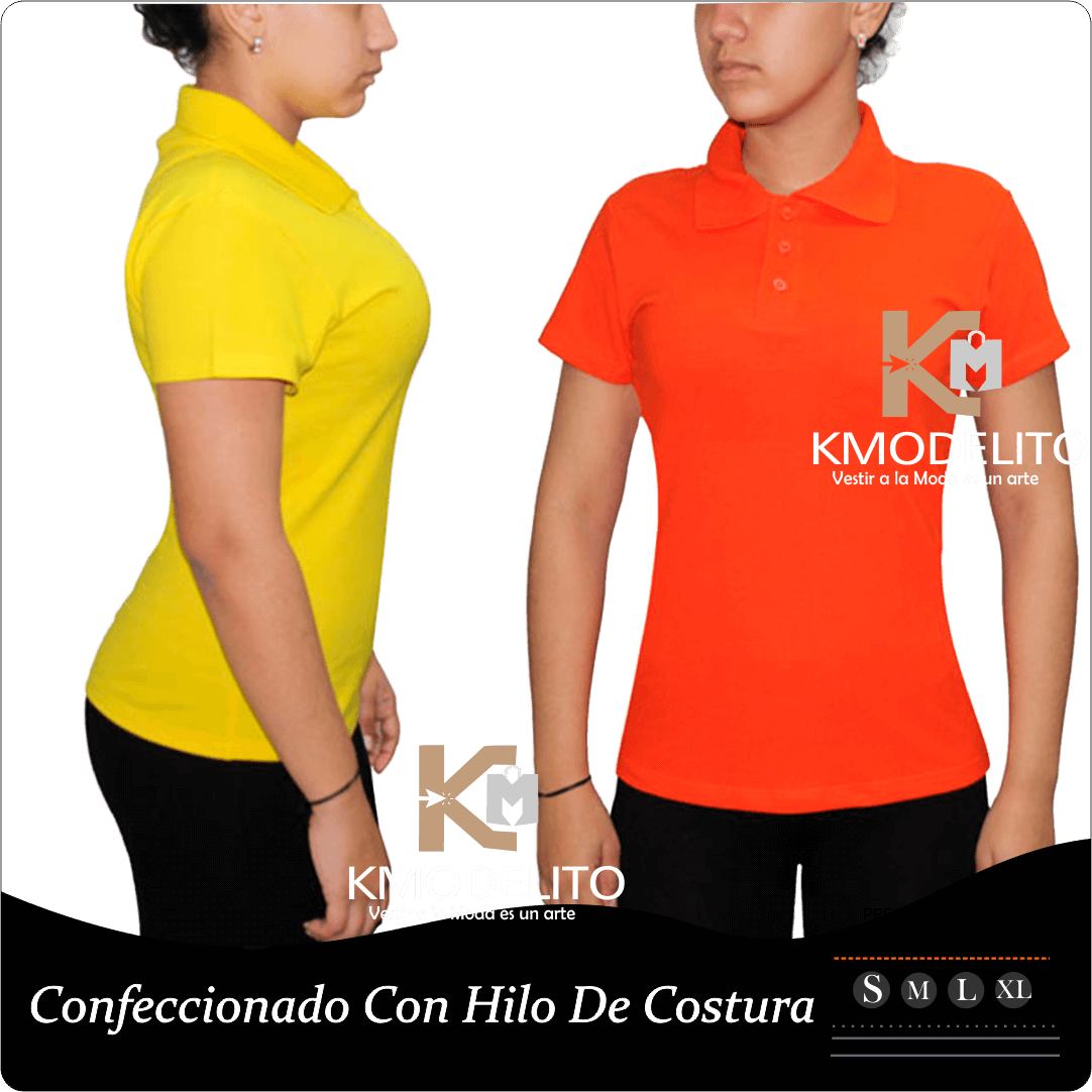 Polos cuello camisero dama